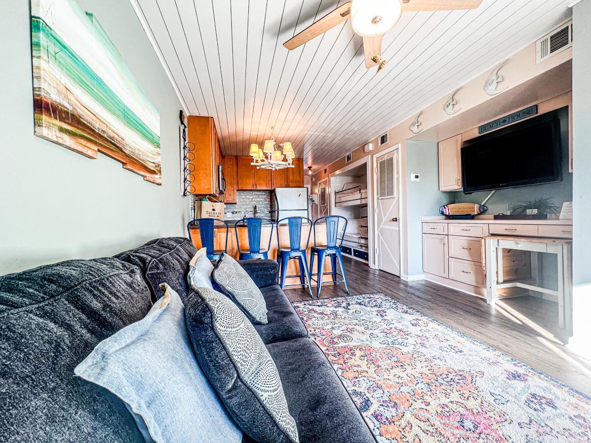 Cozy Beach Condo Sleeps 6 Pool แคโลไลนาบีช ภายนอก รูปภาพ